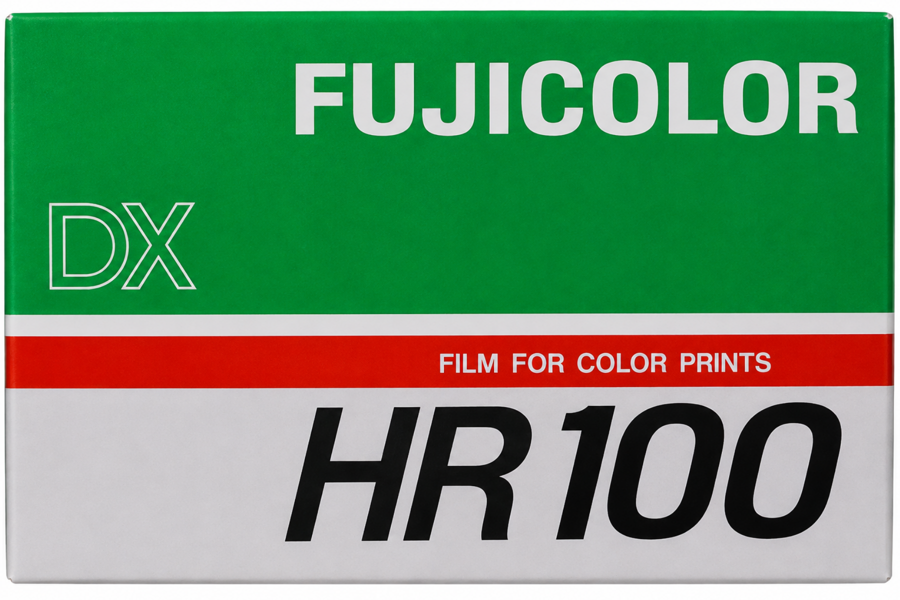 Fujicolor DX HR100 film box